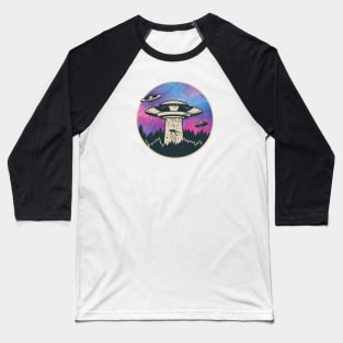 Aliens UFO Design, Galaxy Space T-Shirt, Astronomy Lovers Baseball T-Shirt